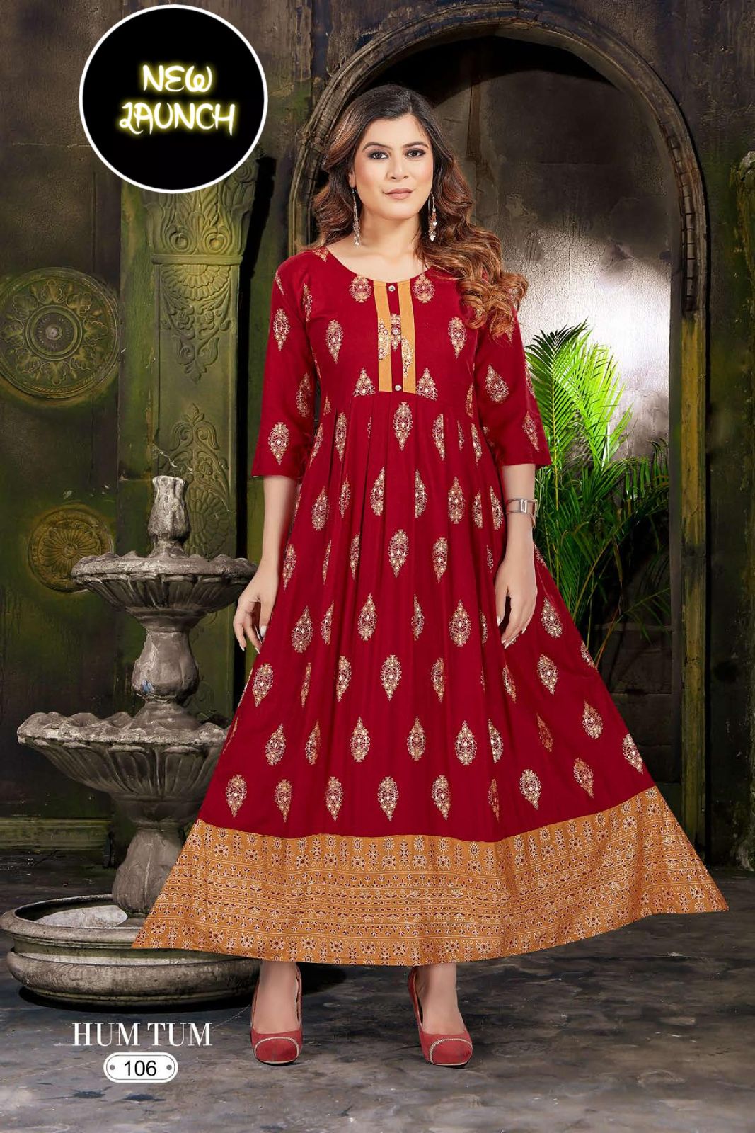 New Hum Tum V 1 Festive Wear Wholesale Anarkali Kurti Catalog
